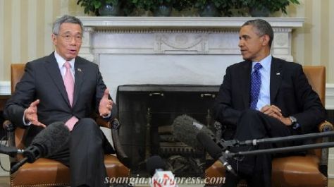 thủ tướng Singapore và tổng thống Mỹ